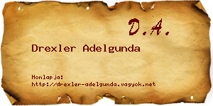Drexler Adelgunda névjegykártya